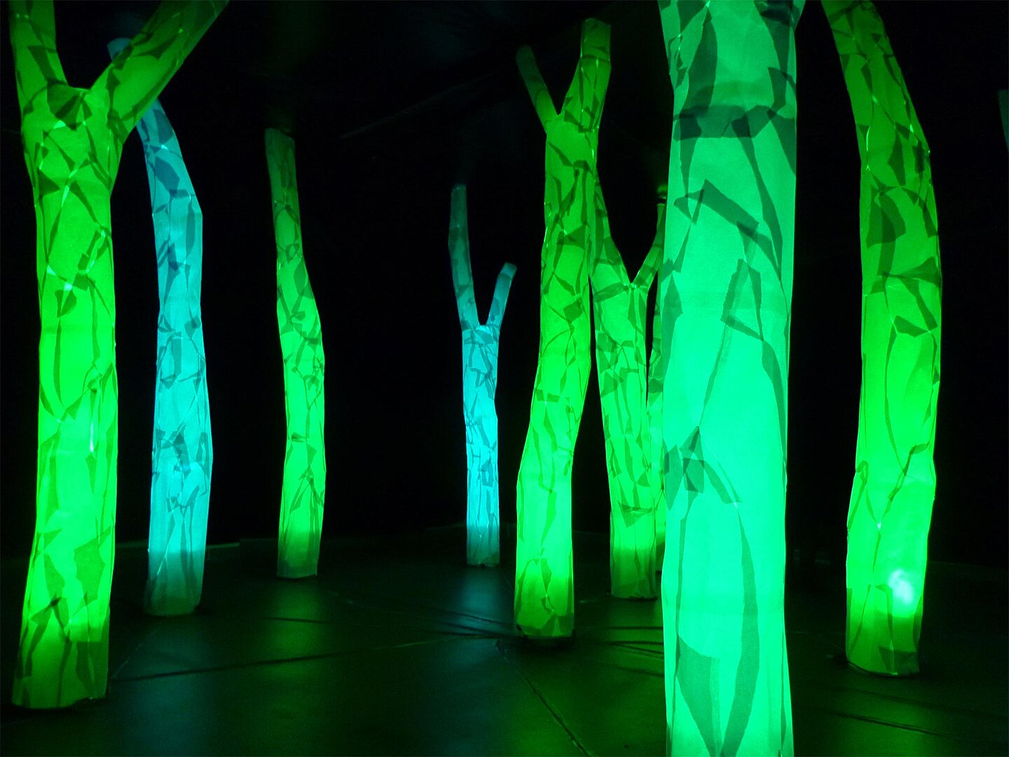 Lichtinstallation zum Lichtfest in Lyon 2010